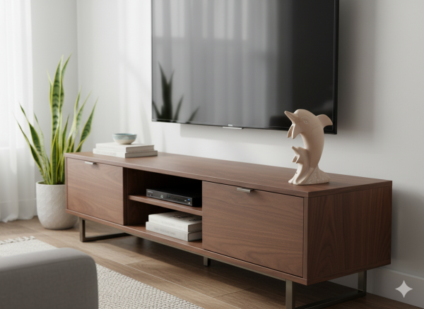 Hand Carved Dolphin - Black Striped