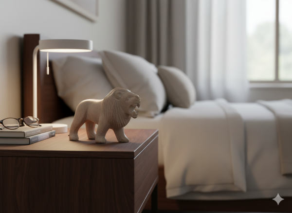 Hand Carved Lion - Medium